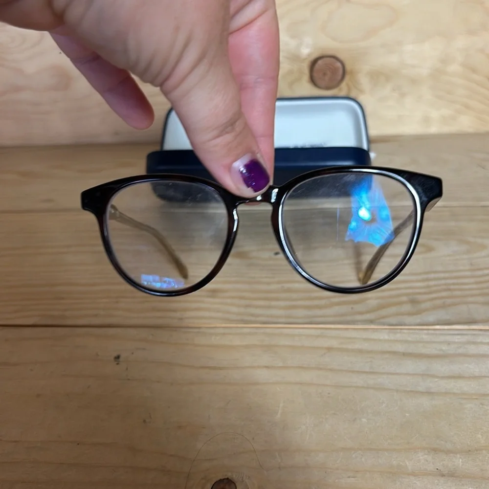 Lacoste Brown‎ Round Glasses with Case